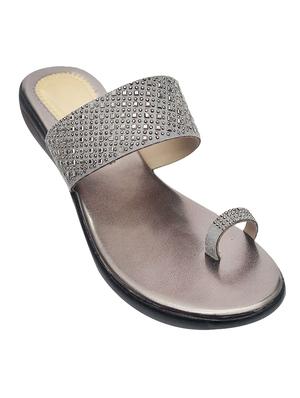 black pvc flip flops - 17557447 - Standard Image - 2