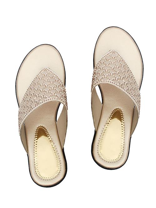 silver pvc flip flops - 17557453 - Standard Image - 1