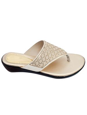 silver pvc flip flops - 17557453 - Standard Image - 3