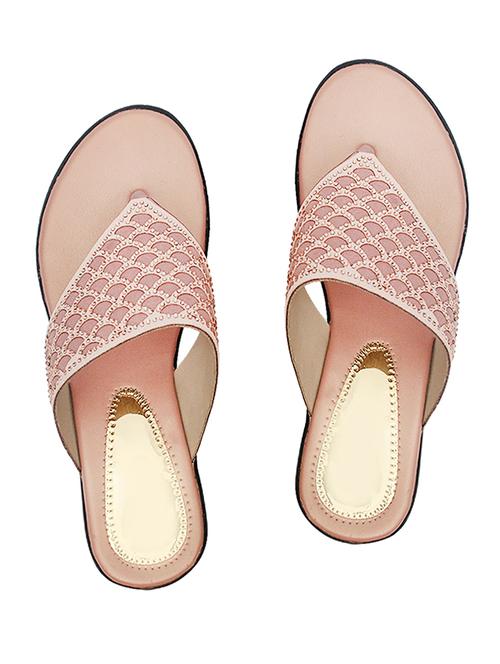 gold pvc flip flops - 17557454 - Standard Image - 1