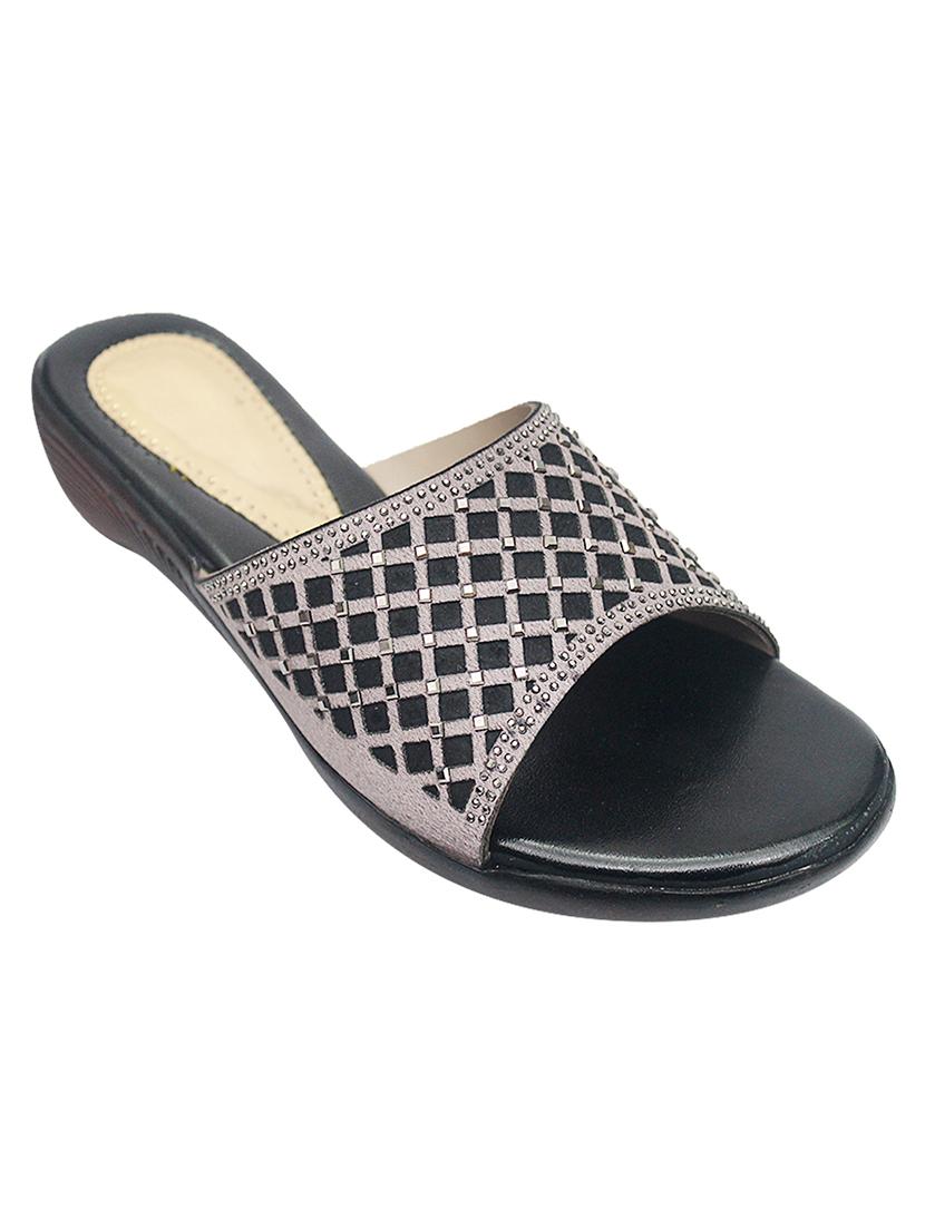 black pvc flip flops - 17557456 - Zoom Image - 2