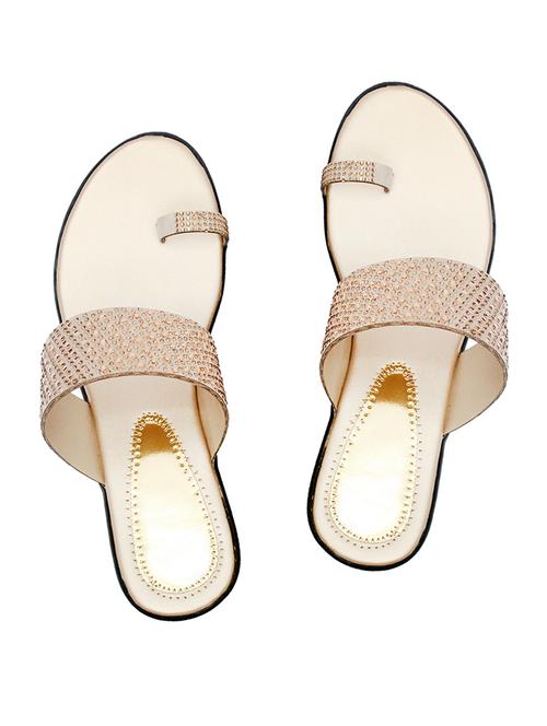 silver pvc flip flops - 17557459 - Standard Image - 1