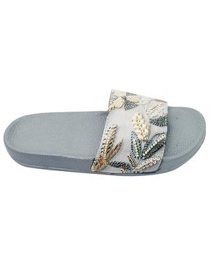 white pvc flip flops - 17557460 - Standard Image - 3