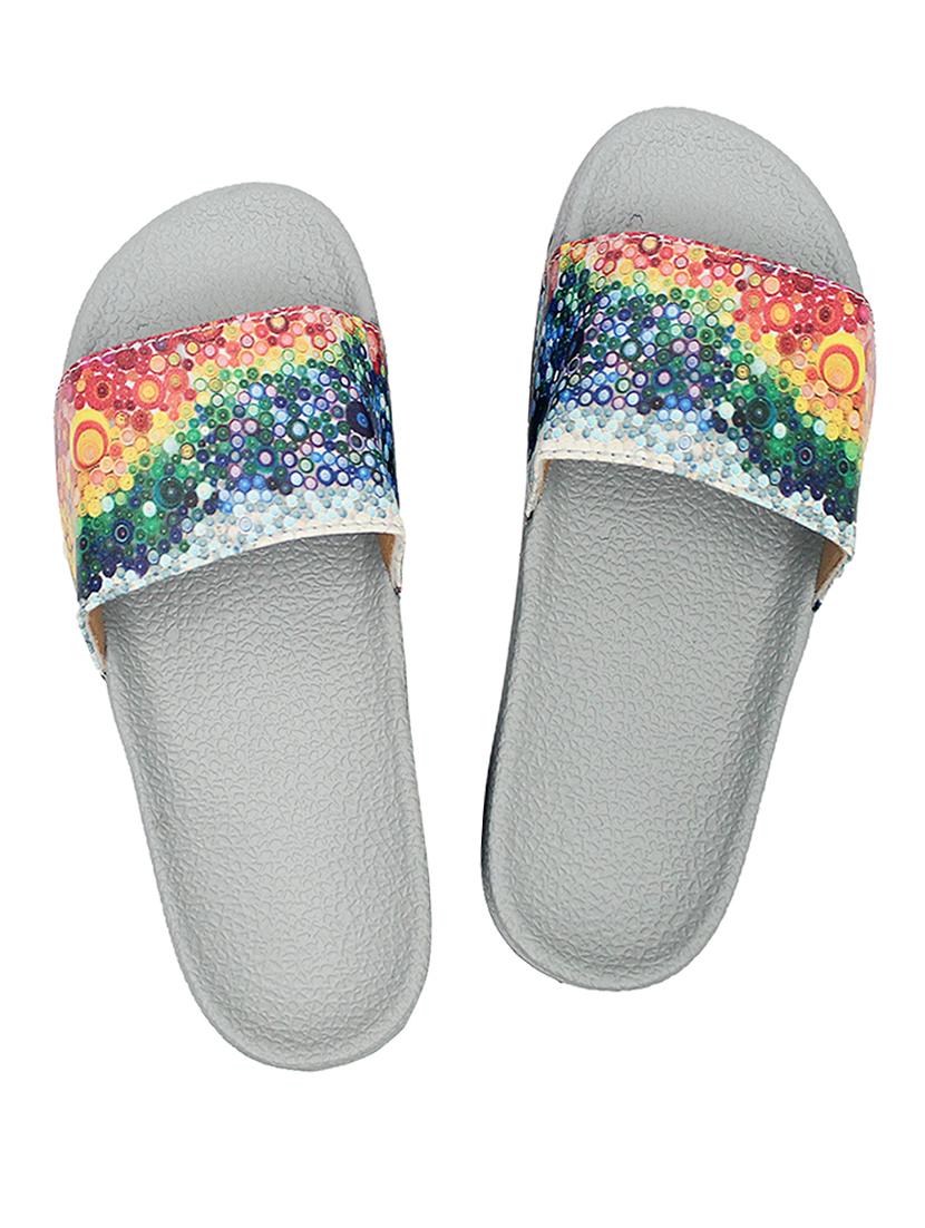 multi colored pvc flip flops - 17557461 - Zoom Image - 1