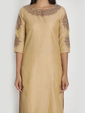 embroidered kurta palazzo set - 17557481 - Standard Image - 4