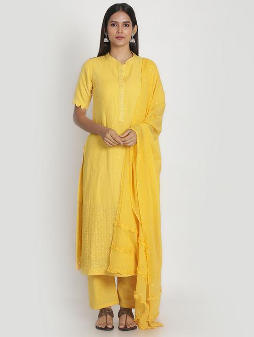 embroidered suit set - 17557484 - Standard Image - 1