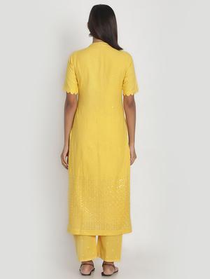 embroidered suit set - 17557484 - Standard Image - 3