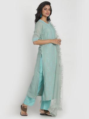embroidered suit set - 17557489 - Standard Image - 2
