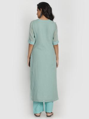 embroidered suit set - 17557489 - Standard Image - 3