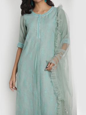 embroidered suit set - 17557489 - Standard Image - 4