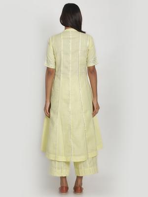 gota work kurta palazzo set - 17557500 - Standard Image - 3