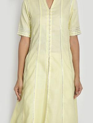 gota work kurta palazzo set - 17557500 - Standard Image - 4