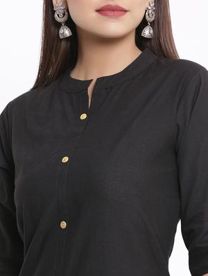 solid straight kurta - 17557533 - Standard Image - 4