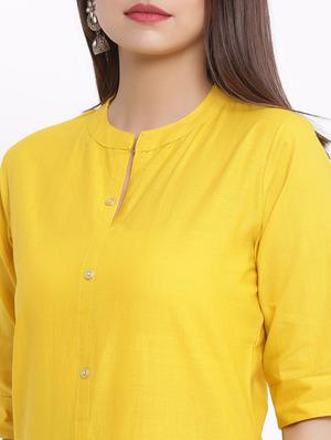 solid straight kurta - 17557536 - Standard Image - 4
