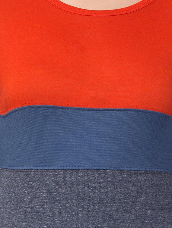 round neck color block tee - 17557543 - Zoom Image - 5