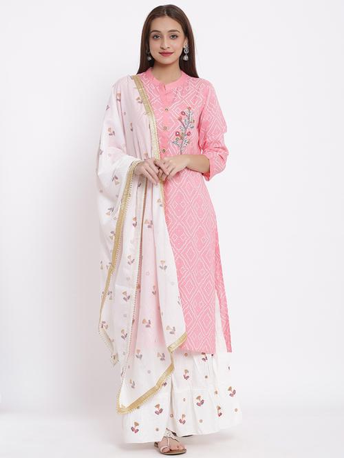printed kurta sharara set - 17557574 - Standard Image - 1