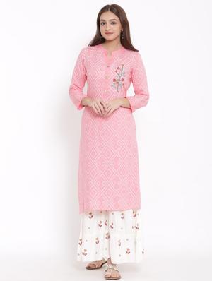 printed kurta sharara set - 17557574 - Standard Image - 3