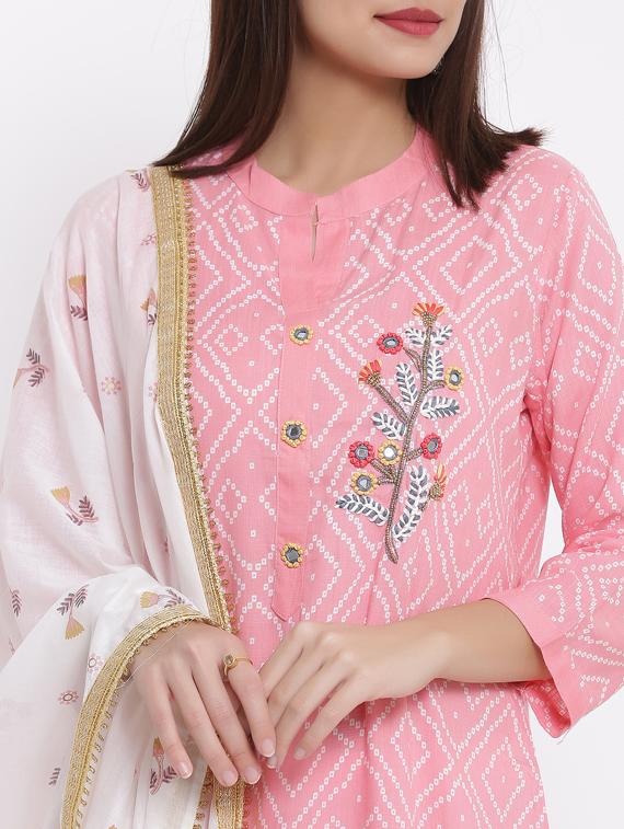 printed kurta sharara set - 17557574 - Zoom Image - 5