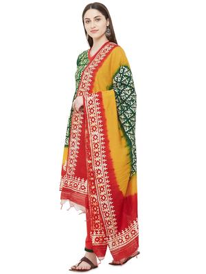 batik print unstitched suit - 17557588 - Standard Image - 2