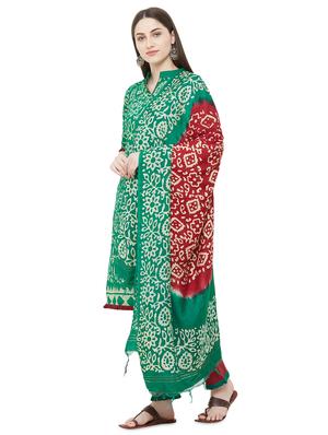 batik print unstitched suit - 17557591 - Standard Image - 2