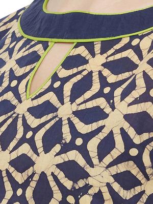 batik print unstitched suit - 17557596 - Standard Image - 4