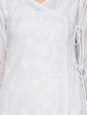 chikankari straight kurta - 17557615 - Standard Image - 4