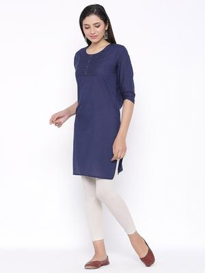 tonal embroidered straight kurta - 17557715 - Standard Image - 2