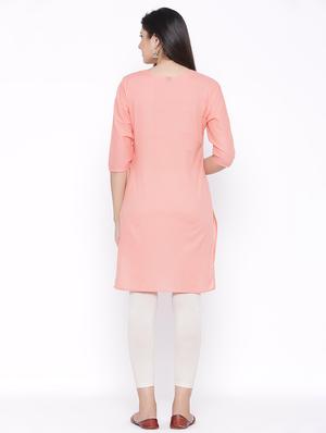 tonal embroidered straight kurta - 17557717 - Standard Image - 3