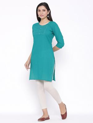 tonal embroidered straight kurta - 17557719 - Standard Image - 2