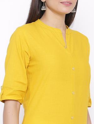 solid straight kurta - 17557733 - Standard Image - 4