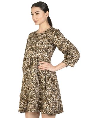 round neck animal a-line dress - 17557742 - Standard Image - 2