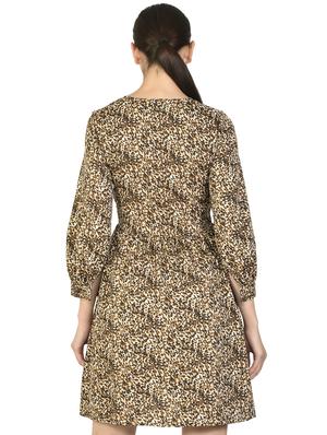 round neck animal a-line dress - 17557742 - Standard Image - 3