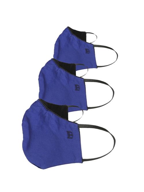 blue cotton anti-pollution men mask (pack of 3) - 17558108 - Standard Image - 1