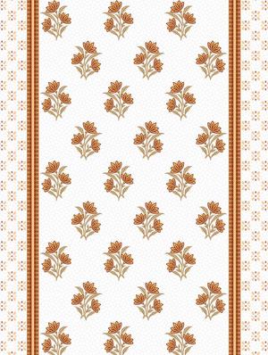 barcelona double bedsheet set super king size 250 tc cotton orange colour - 17558127 - Standard Image - 4