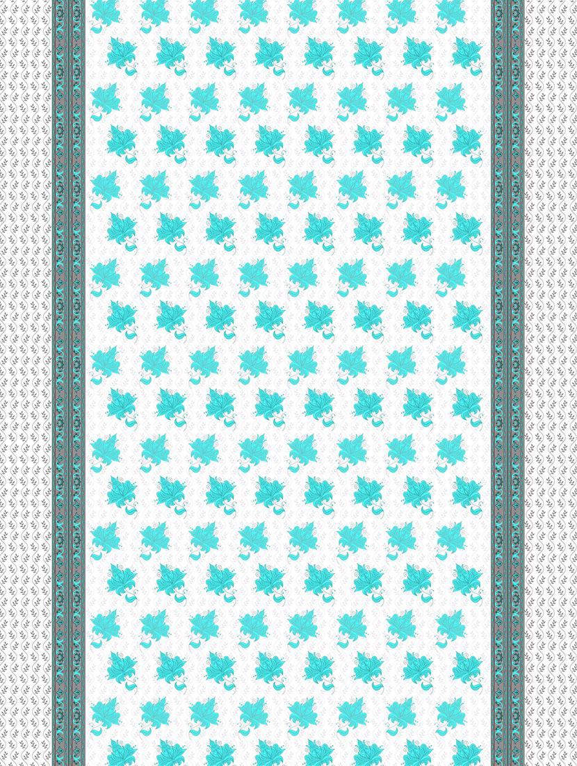 barcelona double bedsheet set super king size 250 tc cotton blue colour - 17558139 - Zoom Image - 4