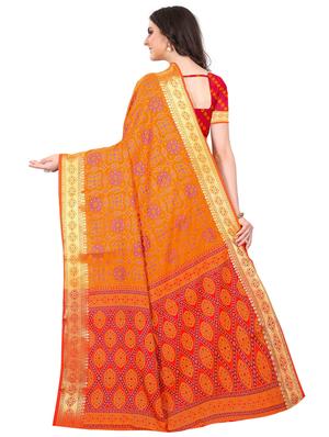 jacquard kanjivaram saree with blouse - 17558175 - Standard Image - 2