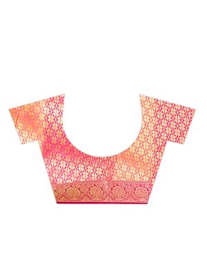 jacquard kanjivaram saree with blouse - 17558178 - Standard Image - 4