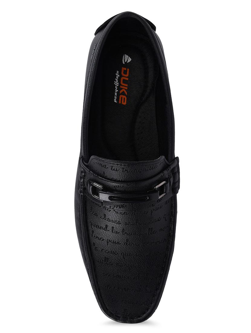 black synthetic slip on loafers - 17558198 - Zoom Image - 4