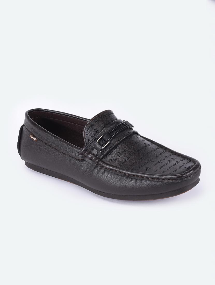 brown synthetic slip on loafers - 17558199 - Zoom Image - 1