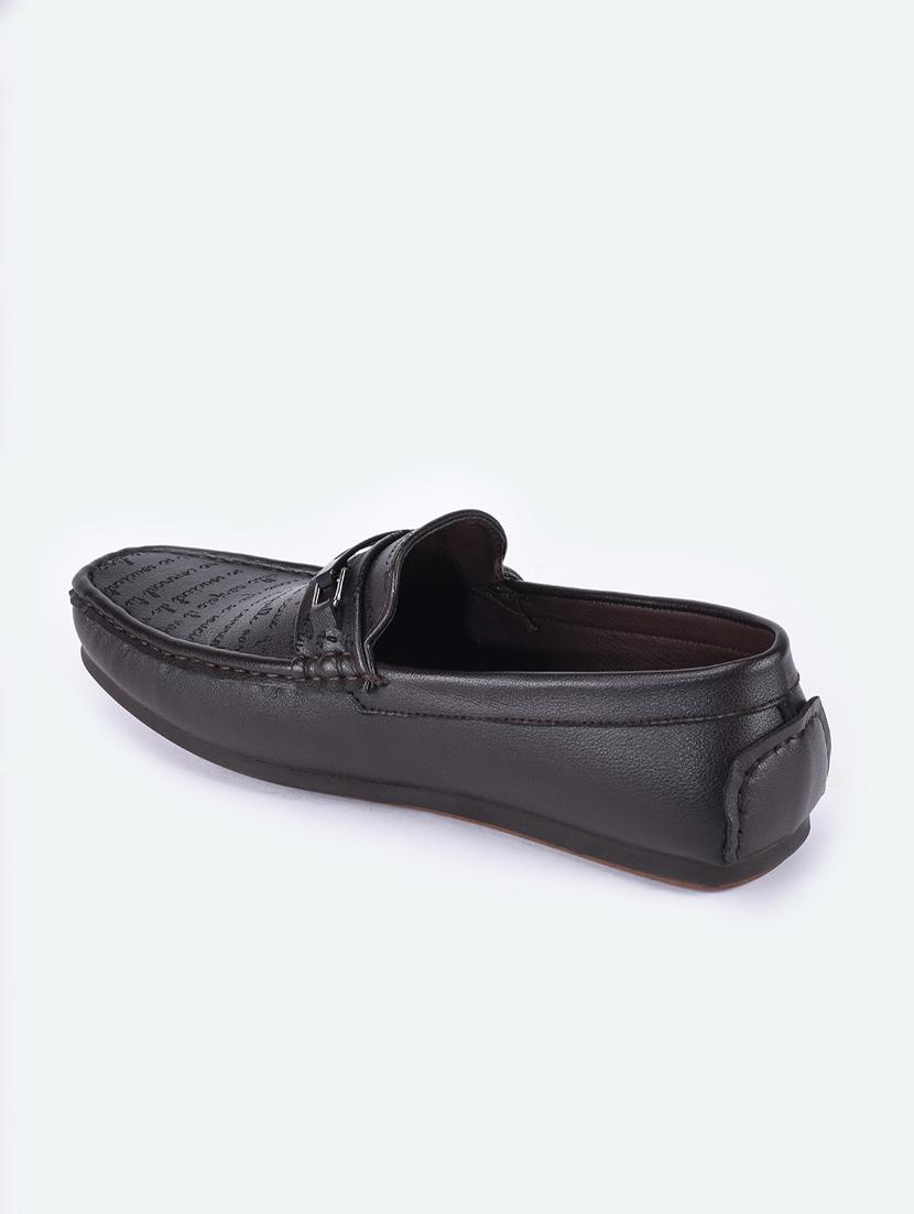 brown synthetic slip on loafers - 17558199 - Zoom Image - 3