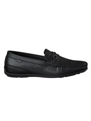 black pu slip on loafers - 17558203 - Standard Image - 2