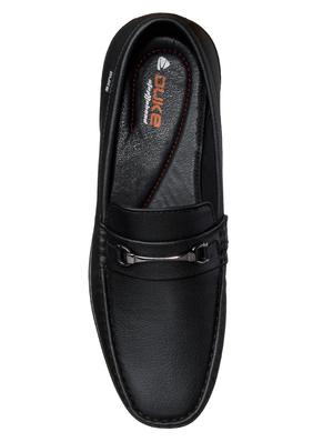 black pu slip on loafers - 17558203 - Standard Image - 4