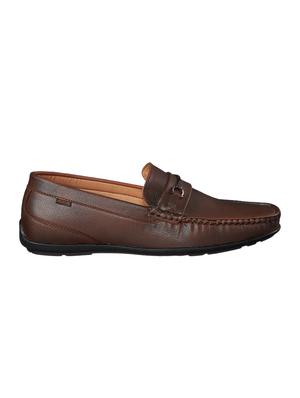 tan pu slip on loafers - 17558204 - Standard Image - 2