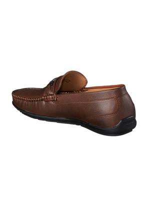 tan pu slip on loafers - 17558204 - Standard Image - 3