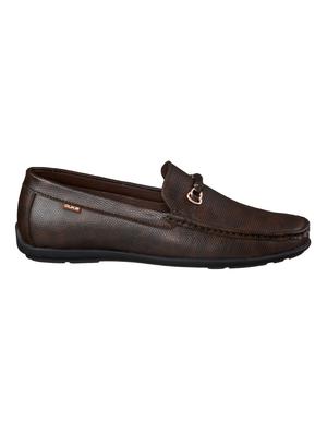 brown pu slip on loafers - 17558205 - Standard Image - 2