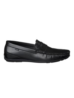 black pu slip on loafers - 17558209 - Standard Image - 2