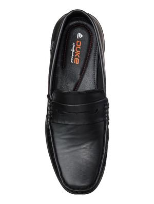 black pu slip on loafers - 17558209 - Standard Image - 4