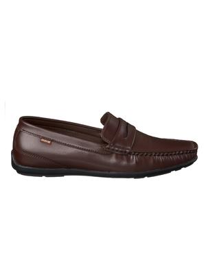 brown pu slip on loafers - 17558210 - Standard Image - 2