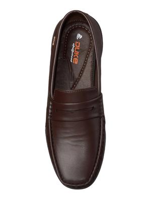 brown pu slip on loafers - 17558210 - Standard Image - 4