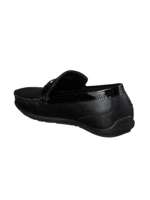 black pu slip on loafers - 17558211 - Standard Image - 3